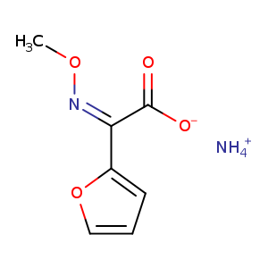 CO/N=C(/c1ccco1)C(=O)[O-].[NH4+]