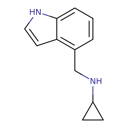 c1cc(CNC2CC2)c2c(c1)[nH]cc2