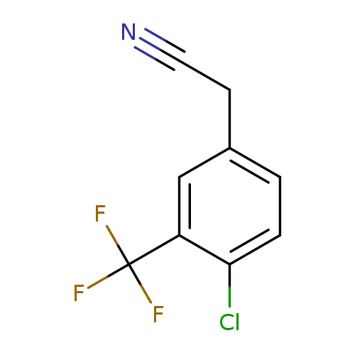 N#CCc1ccc(c(c1)C(F)(F)F)Cl