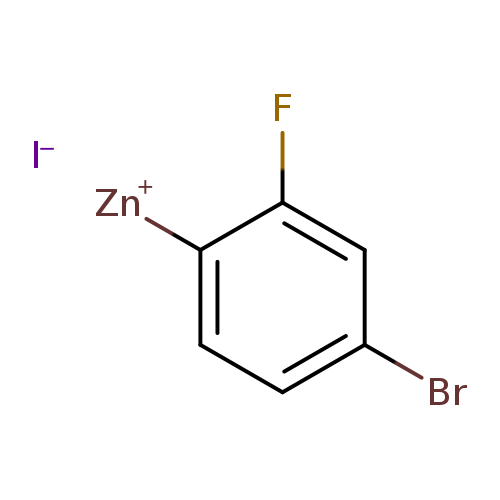 Brc1ccc(c(c1)F)[Zn+].[I-]
