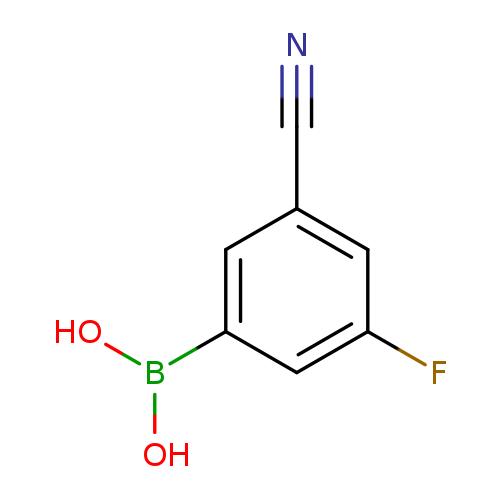 N#Cc1cc(F)cc(c1)B(O)O