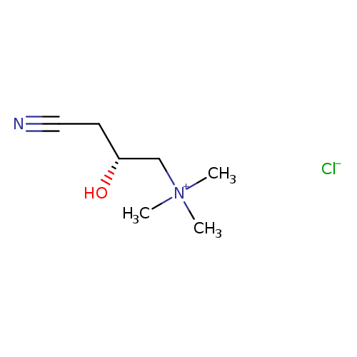 N#CC[C@H](C[N+](C)(C)C)O.[Cl-]