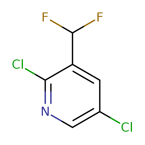 Clc1cnc(c(c1)C(F)F)Cl