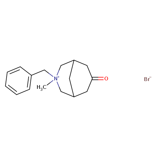 O=C1CC2CC(C1)C[N+](C2)(C)Cc1ccccc1.[Br-]