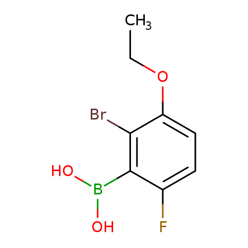 CCOc1ccc(c(c1Br)B(O)O)F