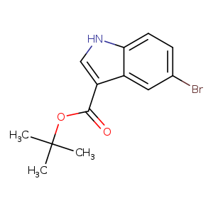 O=C(c1c[nH]c2c1cc(Br)cc2)OC(C)(C)C