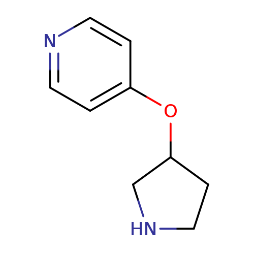 C1NCC(C1)Oc1ccncc1