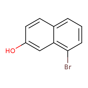 Oc1ccc2c(c1)c(Br)ccc2