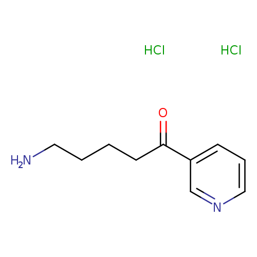 NCCCCC(=O)c1cccnc1.Cl.Cl