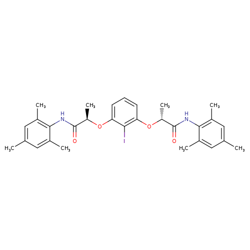 C[C@H](C(=O)Nc1c(C)cc(cc1C)C)Oc1cccc(c1I)O[C@@H](C(=O)Nc1c(C)cc(cc1C)C)C