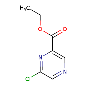 CCOC(=O)c1cncc(n1)Cl