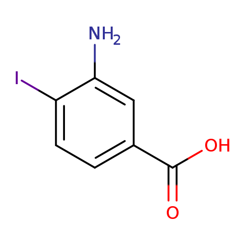 OC(=O)c1ccc(c(c1)N)I
