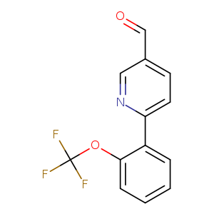 O=Cc1ccc(nc1)c1ccccc1OC(F)(F)F