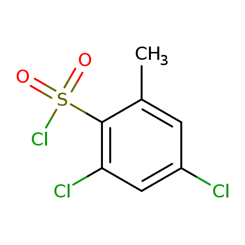 Clc1cc(C)c(c(c1)Cl)S(=O)(=O)Cl