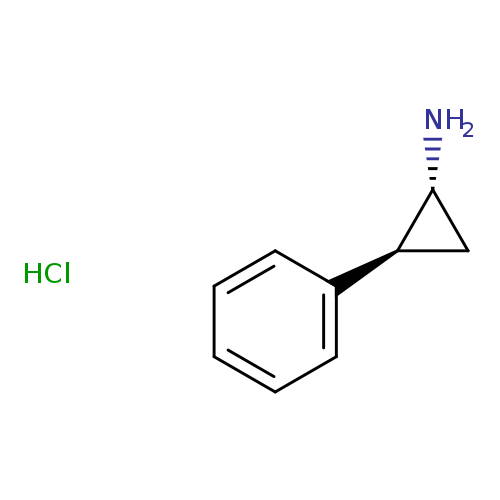 N[C@@H]1C[C@H]1c1ccccc1.Cl