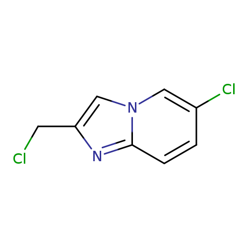 ClCc1cn2c(n1)ccc(c2)Cl
