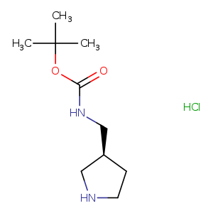 O=C(OC(C)(C)C)NC[C@@H]1CNCC1.Cl