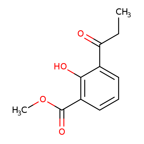 CCC(=O)c1cccc(c1O)C(=O)OC