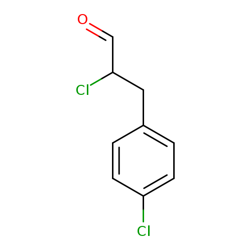 O=CC(Cc1ccc(cc1)Cl)Cl