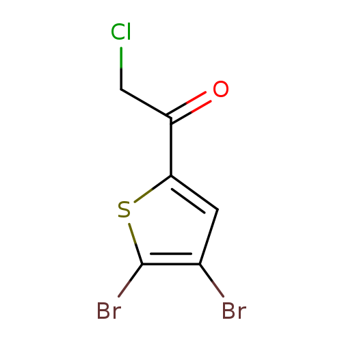 ClCC(=O)c1sc(c(c1)Br)Br