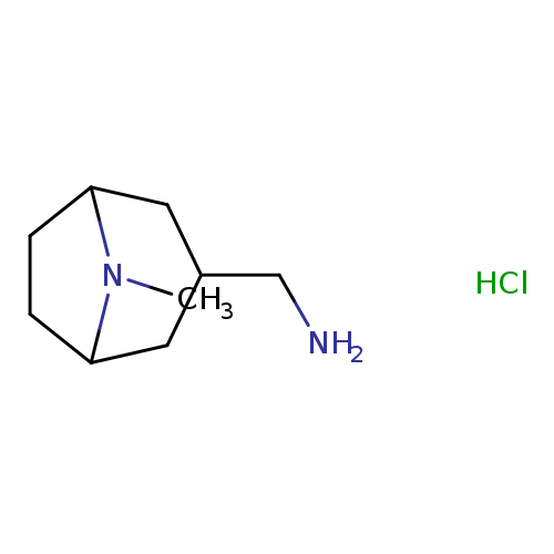 NCC1CC2CCC(C1)N2C.Cl