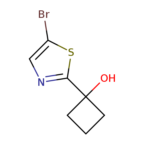 OC1(CCC1)c1ncc(s1)Br