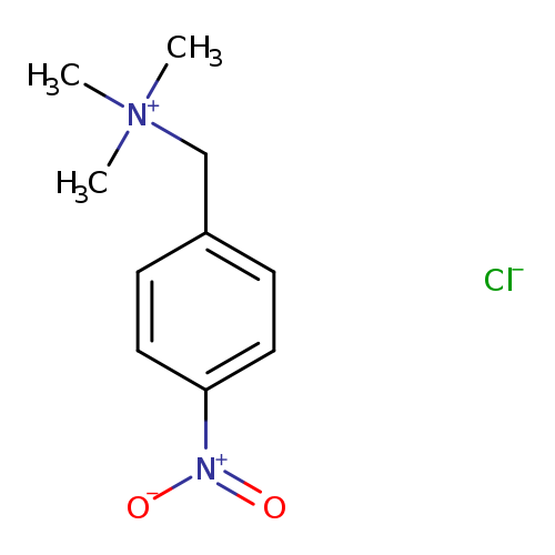 [O-][N+](=O)c1ccc(cc1)C[N+](C)(C)C.[Cl-]