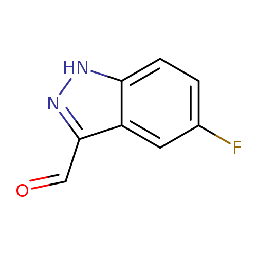 Fc1cc2c(C=O)n[nH]c2cc1