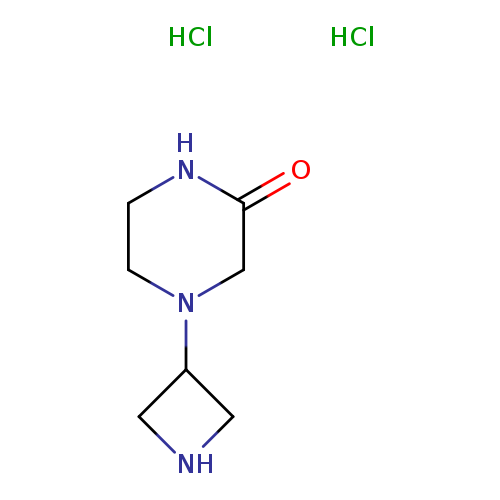 O=C1NCCN(C1)C1CNC1.Cl.Cl