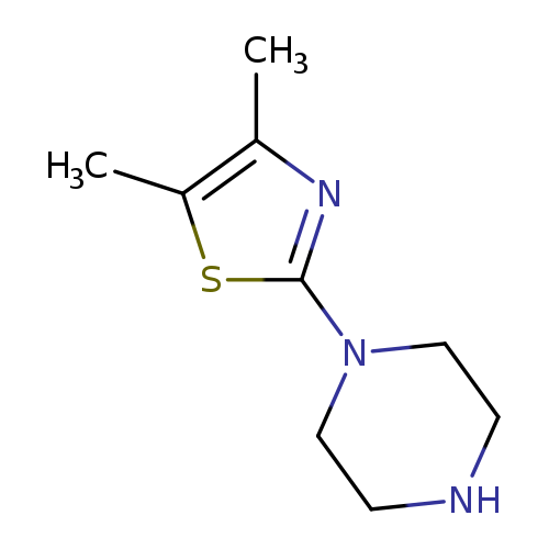 Cc1sc(nc1C)N1CCNCC1
