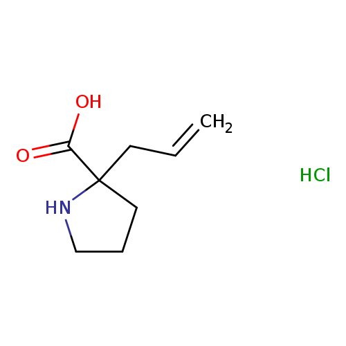 C=CCC1(CCCN1)C(=O)O.Cl