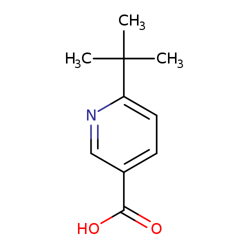 OC(=O)c1ccc(nc1)C(C)(C)C