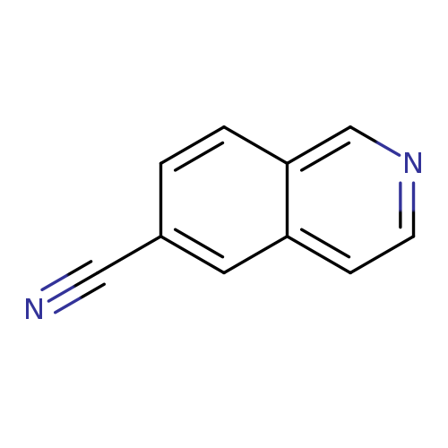 N#Cc1ccc2c(c1)ccnc2