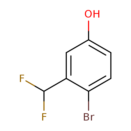 Oc1ccc(c(c1)C(F)F)Br