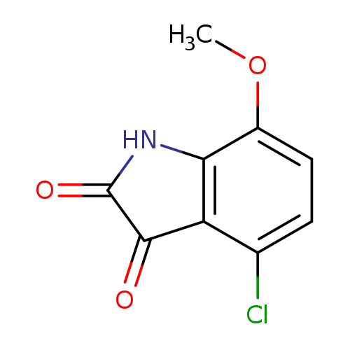 COc1ccc(c2c1NC(=O)C2=O)Cl
