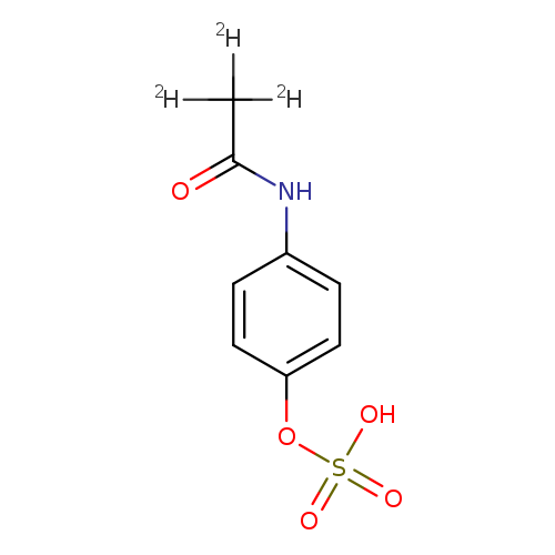 O=C(C([2H])([2H])[2H])Nc1ccc(cc1)OS(=O)(=O)O