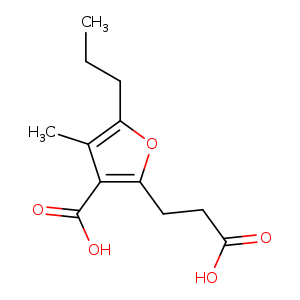 CCCc1oc(c(c1C)C(=O)O)CCC(=O)O