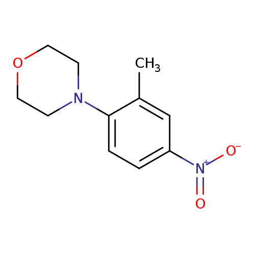 Cc1cc(ccc1N1CCOCC1)[N+](=O)[O-]