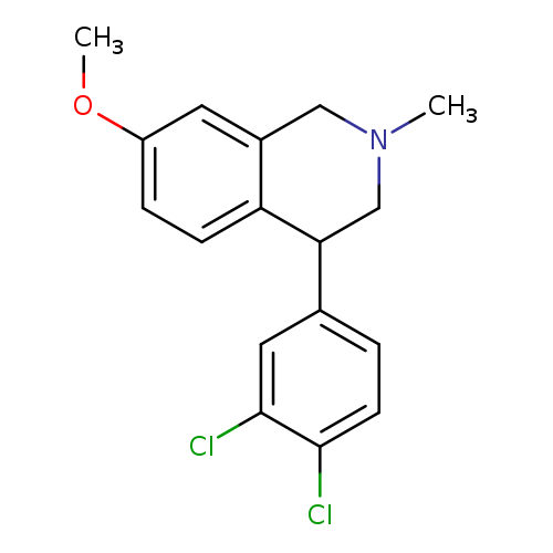 COc1ccc2c(c1)CN(CC2c1ccc(c(c1)Cl)Cl)C