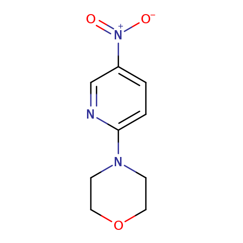 [O-][N+](=O)c1ccc(nc1)N1CCOCC1