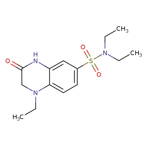 CCN1CC(=O)Nc2c1ccc(c2)S(=O)(=O)N(CC)CC