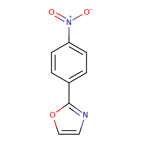 [O-][N+](=O)c1ccc(cc1)c1ncco1