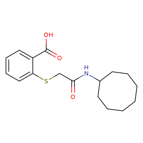 O=C(NC1CCCCCCC1)CSc1ccccc1C(=O)O
