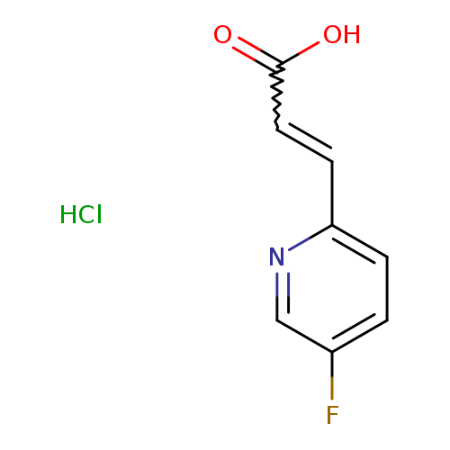 OC(=O)C=Cc1ccc(cn1)F.Cl