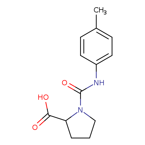 OC(=O)C1CCCN1C(=O)Nc1ccc(cc1)C