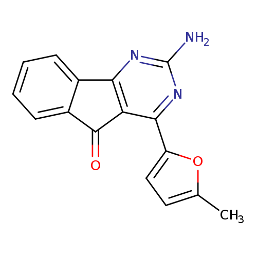 Cc1ccc(o1)c1nc(N)nc2c1C(=O)c1c2cccc1