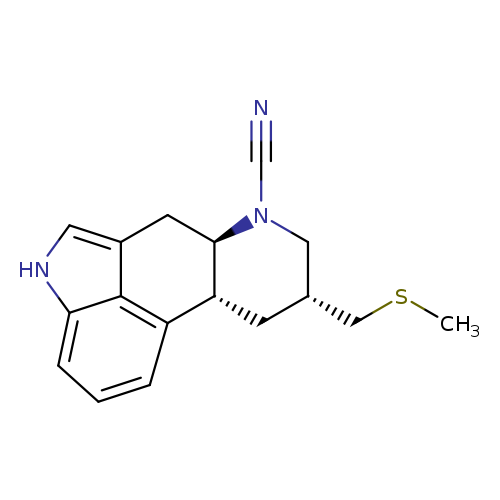 CSC[C@H]1CN(C#N)[C@H]2[C@H](C1)c1cccc3c1c(C2)c[nH]3