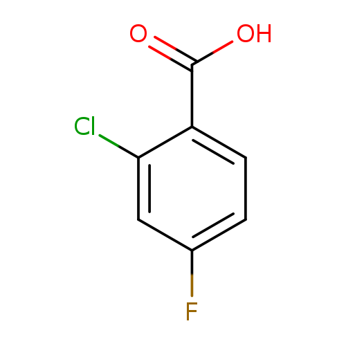 Fc1ccc(c(c1)Cl)C(=O)O