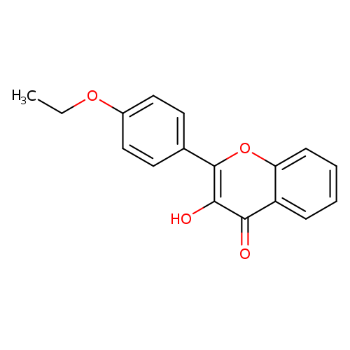 CCOc1ccc(cc1)c1oc2ccccc2c(=O)c1O