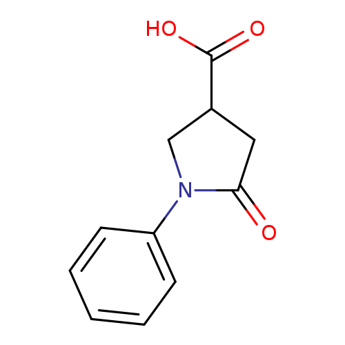 OC(=O)C1CN(C(=O)C1)c1ccccc1